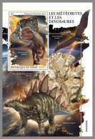 NIGER 2023 MNH Meteorites Meteoriten Dinosaurs S/S – IMPERFORATED – DHQ2422 - Minerals