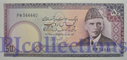 PAKISTAN 50 RUPEES 1981/82 PICK 35 UNC W/PINHOLES - Pakistan