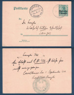 CACHET " KAISERLICH DEUTSCHES KONSULAT CASABLANCA " CARTE ENTIER POSTAL ALLEMAND MAROCCO CAD TANGER 1909 DEUTSCHE POST - Maroc (bureaux)