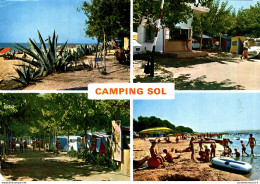 NÂ°39048 Z -cpsm Salou -Cambrils -camping Sol- - Autres & Non Classés