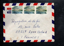 GHANA AFFRANCHISSEMENT COMPOSE SUR LETTRE POUR LA FRANCE 1926 - Ghana (1957-...)