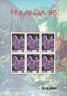 KOREA (NORTH) 1995 FINLANDIA EXPO SHEET OF 5, MINERALS** - Minerals