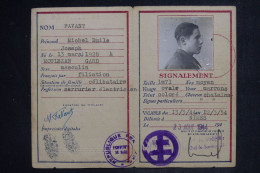FRANCE - Carte D'Identité Délivrée à Nimes En  1944  - L 153337 - Verzamelingen