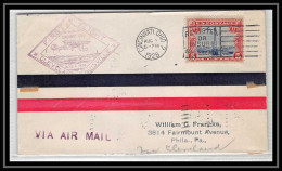 0390A Lettre USA Aviation Premier Vol (Airmail Cover Luftpost) CAM 18 1928 Cleveland Louisville Cincinnati - Briefe U. Dokumente