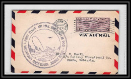 0349 Lettre USA Aviation Premier Vol Airmail Cover First Flight Aeroplane 1931 Am 18 POD Watertown - Lettres & Documents