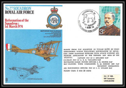 0031 Lettre Grande Bretagne Great Britain Aviation (Airmail Cover Luftpost) Royal Air Force 27 Squadron - Postmark Collection