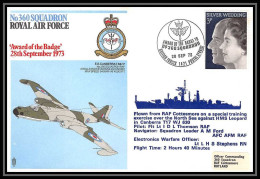 0003 Lettre Grande Bretagne Great Britain Aviation (Airmail Cover Luftpost) Royal Air Force 360 Squadron - Postmark Collection