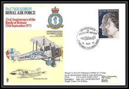 0002 Lettre Grande Bretagne Great Britain Aviation (Airmail Cover Luftpost) Royal Air Force 17 Squadron - Airplanes