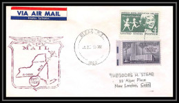 1210 Lettre USA Aviation Premier Vol Airmail Cover First Flight Aeroplane 1960 AM 94 Olean | New York - 2c. 1941-1960 Lettres