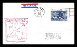 1209 Lettre USA Aviation Premier Vol Airmail Cover First Flight Aeroplane 1960 AM 5 Saint Paul (Minnesota) - 2c. 1941-1960 Brieven