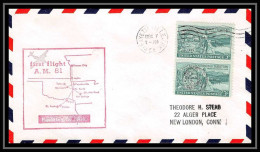 1190 Lettre USA Aviation Premier Vol Airmail Cover First Flight Aeroplane 1954 AM 81 Fayetteville, Arkansas - 2c. 1941-1960 Lettres