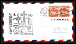 1125 Lettre USA Aviation Premier Vol Airmail Cover First Flight Aeroplane 1949 AM 90 Council Bluffs, Iowa - 2c. 1941-1960 Covers