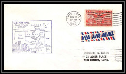 1122 Lettre USA Aviation Premier Vol Airmail Cover First Flight Aeroplane 1949 AM 81 Enid, Oklahoma - 2c. 1941-1960 Brieven