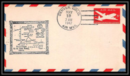 1000 Lettre USA Aviation Premier Vol Airmail Cover First Flight Aeroplane 1947 DENVER AM 74 - 2c. 1941-1960 Briefe U. Dokumente