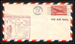 1003 Lettre USA Aviation Premier Vol Airmail Cover First Flight Aeroplane 1947 AM 73 Gallup, New Mexico - 2c. 1941-1960 Lettres