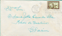 Portugal  , Slogan Postmark CORREIO DE NATAL 1954 From Porto , Colégio Militar  Stamp , Full Letter - Marcophilie