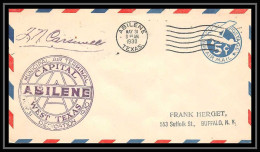 0566 Lettre USA Aviation Premier Vol Airmail Cover First Flight Aeroplane 1930 Municipal Terminal Abilene Texas - Briefe U. Dokumente