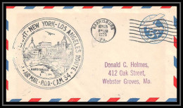 0561 Lettre USA Aviation Premier Vol (Airmail Cover First Flight) 1930 Cam 34 Los Angeles New York Harrisburg - Covers & Documents