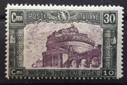 ITALIA ITALIE ITALY 1928 Pro Opera Previdenza , Yvert 209, 30 C + 10 C Violet Et Noir,  Neuf ** MNH TB - Neufs