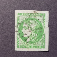 N° 42 A 5 C Vert-jaune Report 1 - 1870 Bordeaux Printing