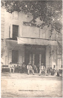 FR11 VILLENEUVE MINERVOIS - Hôtel CROS - Café Du Commerce - Animée - Belle - Sonstige & Ohne Zuordnung