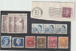 Canada Perfins - 13 Stamps - Some Duplication - Perforiert/Gezähnt