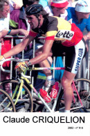 CYCLISME: CYCLISTE : CLAUDE CRIQUIELION - Cyclisme