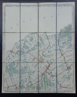 Topografische En Militaire Kaart STAFKAART STEKENE Waasland Kemzeke Heikant Klein Sinay Sinaai Stroopers Polder Kwakkel - Carte Topografiche