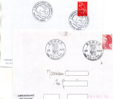 2 L- Cachets -  "  B.A 101  TOULOUSE   /   B.A 125  ISTRES  "- - Military Postmarks From 1900 (out Of Wars Periods)