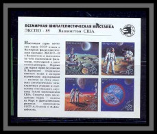 Russie (Russia Urss USSR) - 186c - Bloc N°209 Espace (space) World Stamps Expo 89 Non Dentelé (imperforate) - Rusland En USSR