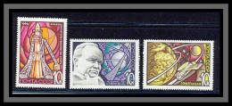 Russie (Russia Urss USSR) - 076a - N°3478 / 3480 Espace (space) Cosmonautes - UdSSR