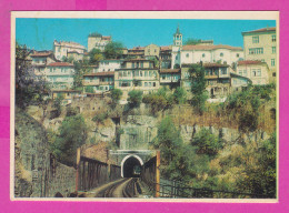 312025 / Bulgaria Veliko Tarnovo - Train Railway Tunnel, The Buildings Above The Tunnel PC 1979 Septemvri 10.3 х 7.4 Cm - Bulgaria