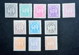 (T2) Portuguese Guinéa - 1886 D. Luis Complete Set - Af. 24 To 33 - MH - Portuguese Guinea