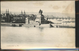 71495475 Koblenz Rhein Kaiser-Wilhelm-Denkmal Mosel Rhein Aufklappkarte Koblenz - Koblenz