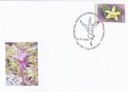 PLANTS, FLOWERS, ORCHIDS, SPECIAL COVER, 2005, ROMANIA - Orchidee