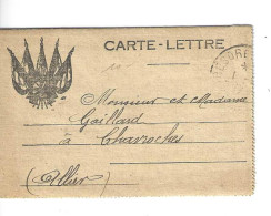 Carte Lettre (drapeau Du 31/01/1917 Trésors Et Postes - Military Postage Stamps