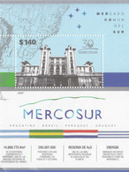 2021 Argentina Mercosur Maps ** BUMP BOTTOM LEFT ** MNH - Ongebruikt