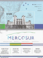 2021 Argentina Mercosur Maps ** Crease Top Left Corner Stamp OK** MNH - Nuovi