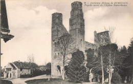 76 Ancienne Abbaye Jumieges Façade Ouest De L' église Notre Dame CPA - Jumieges