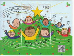 2021 Argentina Navidad Christmas Noel Music Souvenir Sheet MNH - Unused Stamps