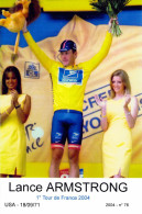 CYCLISME: CYCLISTE : LANCE ARMSTRONG - Cyclisme