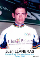 CYCLISME: CYCLISTE : JUAN LLANERAS - Cyclisme