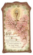 IMAGE PIEUSE CANIVET SOUVENIR COMMUNION EGLISE DE GRAMAT 1909 EDIT BOUASSE JEUNE FORMAT 12 X 6 CM - Devotion Images