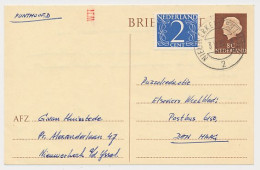 Briefkaart G. 325 / Bijfrankering Nieuwerkerk - Den Haag 1965 - Entiers Postaux