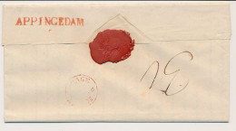 Jukwerd - Distributiekantoor Appingedam - Groningen 1844 - ...-1852 Prephilately