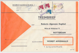 Treinbrief Kruiningen Yerseke - Rotterdam 1968 - Non Classés