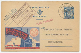 Publibel - Postal Stationery Belgium 1944 Factory - Anchor - Factories & Industries