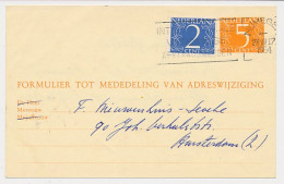 Verhuiskaart G. 28 Nijmegen - Amsterdam 1964 - Postal Stationery