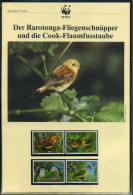 Cook Inseln 1989 WWF Komplettes Kapitel Postfrisch MK FDC Vögel #GI411 - Cookinseln