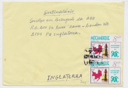 Mozambique Moçambique Lettre Timbre Stamp Air Mail Cover Letter Sello Correio Aereo 1985 - Mozambique